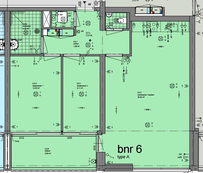 Appartement A gespiegeld ADRES POSTCODE HUISNR. BOUWNR.