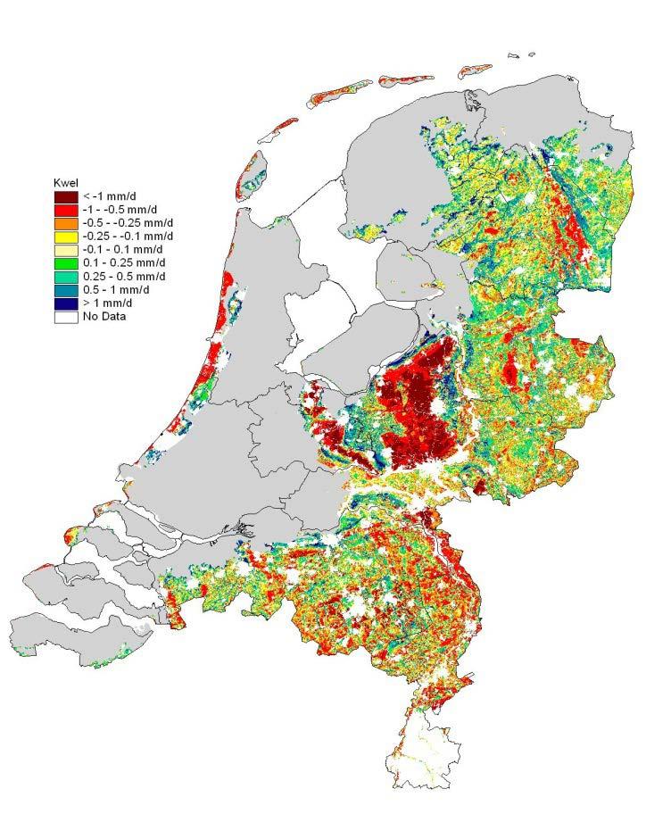 door voor elke Gt-klasse de mediane kwelklasse te berekenen. Hiermee wordt de lokale informatie over GHG en GLG op een juiste wijze gerelateerd aan de lokale informatie over de kwelflux.