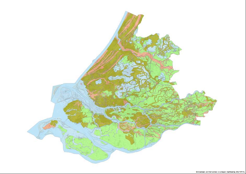 37 Figuur 3.3 Archeologische waardenkaart provincie Zuid-Holland Bron: Provincie Zuid-Holland Bovenstaande leidt tot onderstaande criteria voor de beoordeling van archeologie Tabel 3.