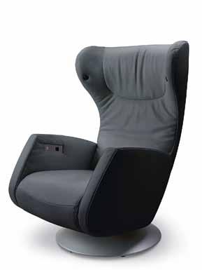 audioluce Ce fauteuil relax convainc par ses solutions techniques sophistiquées.