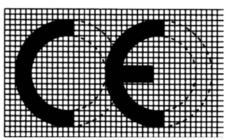 BIJLAGE IV CE-CONFORMITEITSMARKERING 1. De CE-markering bestaat uit de letters "CE" in de volgende grafische vorm: 2.