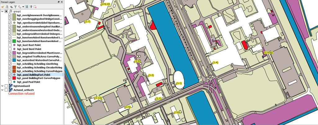 Rol van QGIS tijdens implementatie Een snelle optie om de BGT te kunnen raadplegen Via PDOK