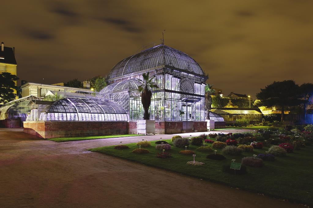 Parken en tuinen van Nantes, Frankrijk Verlichtingsontwerp: