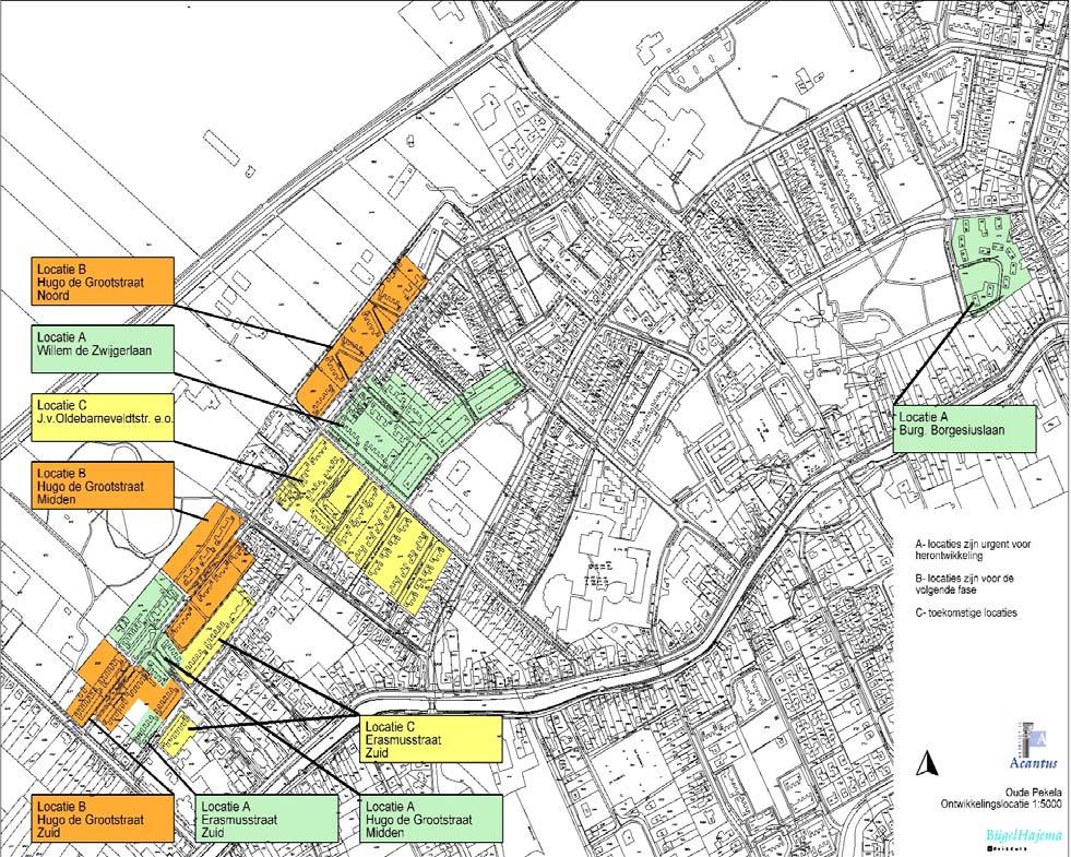 Overzicht herstructureringsgebieden Oude en