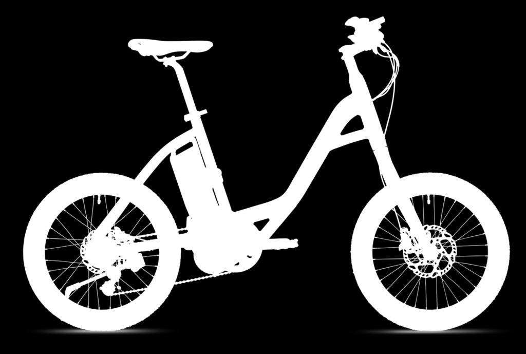 Deze e-bike wordt in één maat verkocht en is met zijn sportieve 20 wielen geschikt voor mensen met een lengte van 150 tot 190 cm.