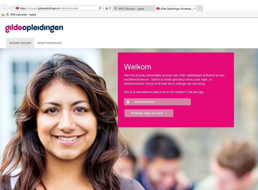 1. Studentenportaal Vanaf dit schooljaar wordt het GO-Account voor studenten niet meer geautomatiseerd aangemaakt.