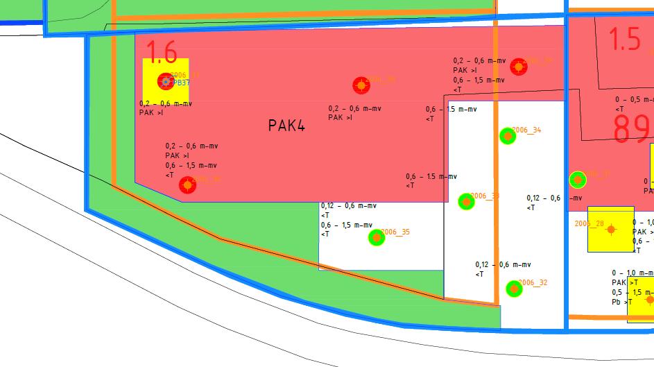 Tabel 4: Onderzoeksinspanning verontreinigingsvlek deellocatie 1.