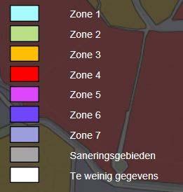 In afbeelding 2.2 is de zone indeling weergegeven. Afbeelding 2.