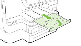 Opmerking In lade 2 kan uitsluitend normaal papier worden geladen. 3. Stel de papiergeleiders in de lade af op het formaat dat u in de lade hebt geplaatst. 4.