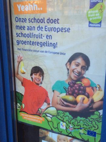 Lekker en gezond Schoolfruit! We zijn nu 3 weken bezig met schoolfruit. De kinderen hebben al verschillende soorten fruit en groenten geproefd! De leerlingen en leerkrachten zijn erg enthousiast.