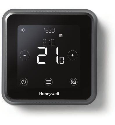 Lyric T6 Slimme thermostaat Lyric T6R Draadloze slimme thermostaat Slimme functies De Lyric thermostaat weet exact hoe lang het duurt om je huis op de juiste temperatuur te krijgen.