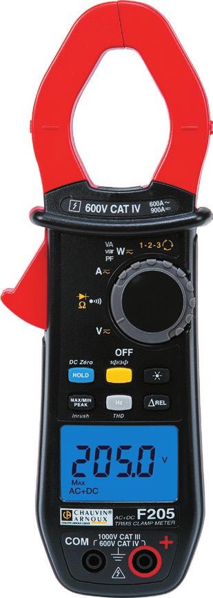 Voor een professioneel gebruik Voor een elektricien is de multimeter tang het ideale gereedschap voor alle praktische toepassingen.