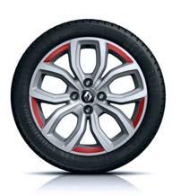 (Grijs met diamantglans) 02 17 Lichtmetalen velg Sport Kleur: hoogglans zwart met diamantglans. Band: 205/45 R17 88 V.