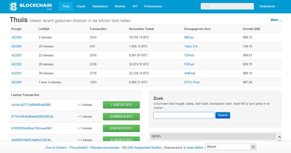 openbare grootboek wordt onder meer opgeslagen wanneer een transactie heeft plaatsgevonden, welke bitcoinadressen hierbij betrokken zijn geweest en de hoogte van het transactiebedrag.