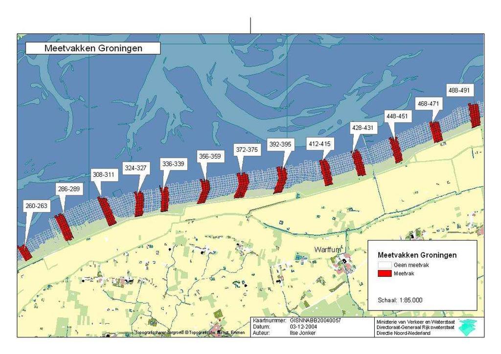 Dit WOK-databestand heeft een belangrijke rol gespeeld in een studie (Hoeksema et al., 24) in opdracht van het kabinet naar de effecten van het Groningen veld (= Slochteren ). Figuur 1.