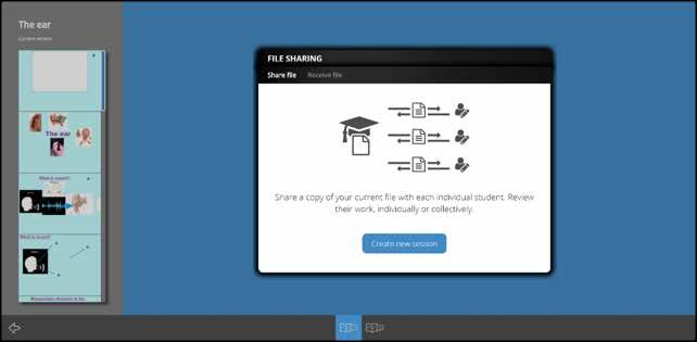 Geavanceerde tools 1. Samenwerken met leerlingen In the i3learnhub software it s very easy to share your lesson with others.