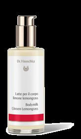 Bodymilk, Bodycrème, Lichaamspoeder 79 Bodymilk Citroen Lemongrass verstevigt en verfrist De pure, fris tintelende geur van Bodymilk Citroen Lemongrass activeert je zintuigen en geeft je dag een