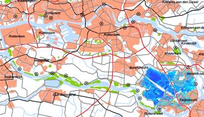 De maximale waterdiepte in de woongebieden van Zwijndrecht, Hendrik-Ido-Ambacht en Heerjansdam is beperkt (< ½ meter), daarbuiten maximaal 1 meter.