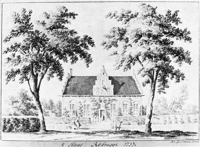 Huis Rheebruggen in 1620 (tekening Hendrik Spilman) Rederbroec De oudste vermelding van Rheebruggen stamt uit 1382 toen de Overijsselse edelman Evert van Essen belasting betaalde voor een