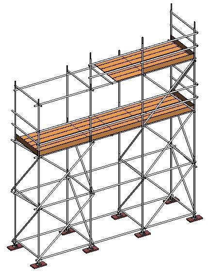 Vloeren kunnen bestaan uit metalen vlonders, houten steigerplanken of balken. 3.