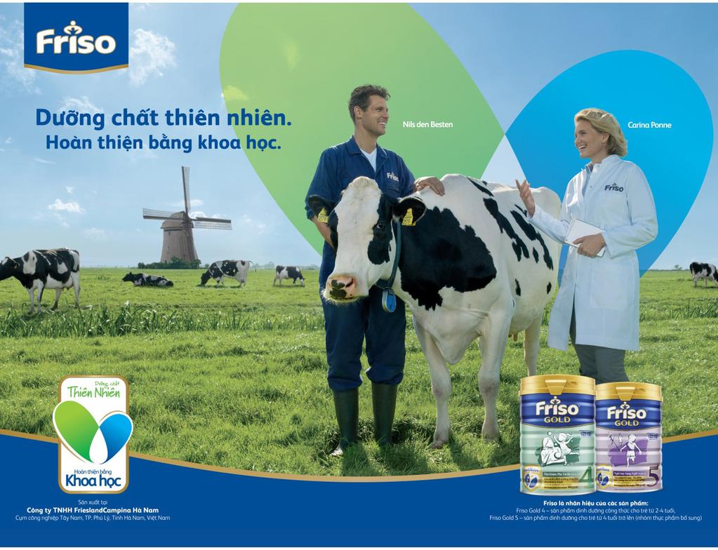 Friso Nature & Science campagne in Vietnam Friso lanceerde in april de vernieuwde Nature & Science-campagne.