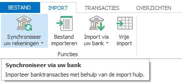 3.2 Transacties synchroniseren Deze betaversie van Cashflow 5.