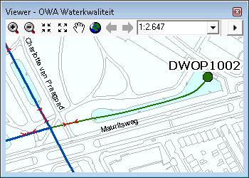 Knelpunten waterkwaliteit DWOP1002 is gelegen aan het einde van een doodlopende polderwatergang (Weizigtpark/Mauritsweg Dordrecht).