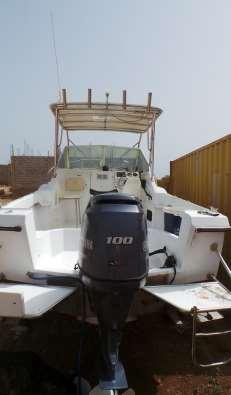 seaview met een yamaha outboard f60 - een 5 meter lange open boot met een lichte buitenboord