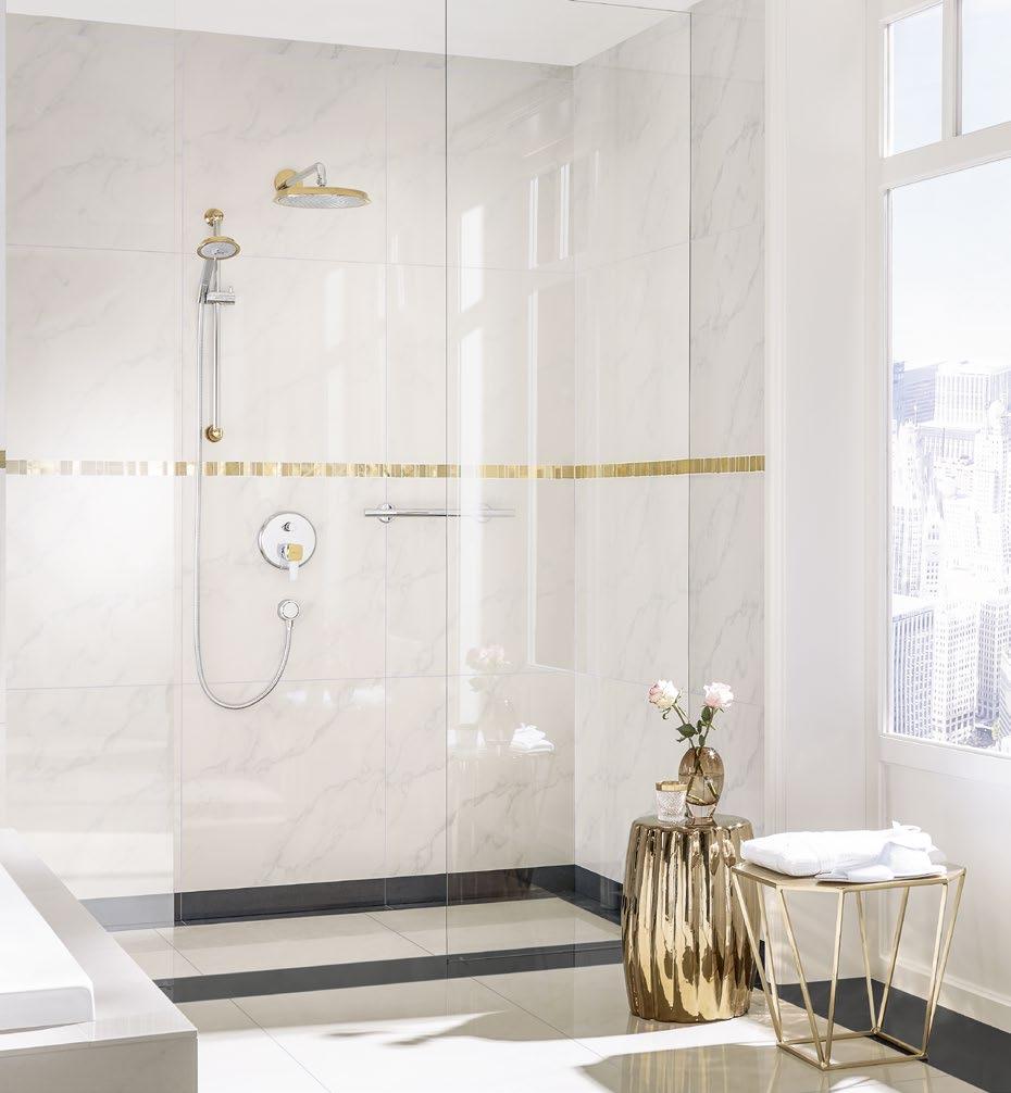 De elegante manier van douchen. Metropol Classic in de douche: meer douchecomfort en een klassiek ontwerp in één.