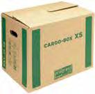 CARGO-BOX / VERHUISDOZEN Makkelijk opzetbaar en eenvoudig te sluiten.