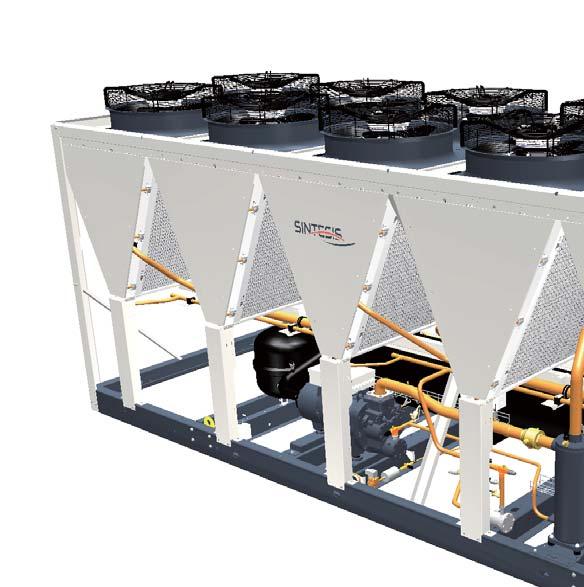 Inleiding De nieuwe Sintesis RTAF-koelmachine van Trane is het resultaat van ons streven naar meer bedrijfszekerheid, een zuiniger energieverbruik en een lager geluidsniveau met het oog op het milieu