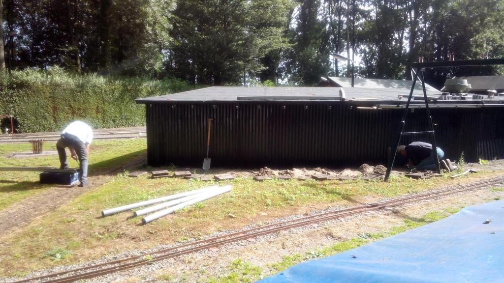 Al tijden hadden een aantal sporen in onze ronde ringloods last van wateroverlast.