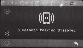 Activeer en deactiveer de Bluetooth-verbinding via de AAN/UIT-functie in het submenu. 12 Afbeelding 9 12 1.