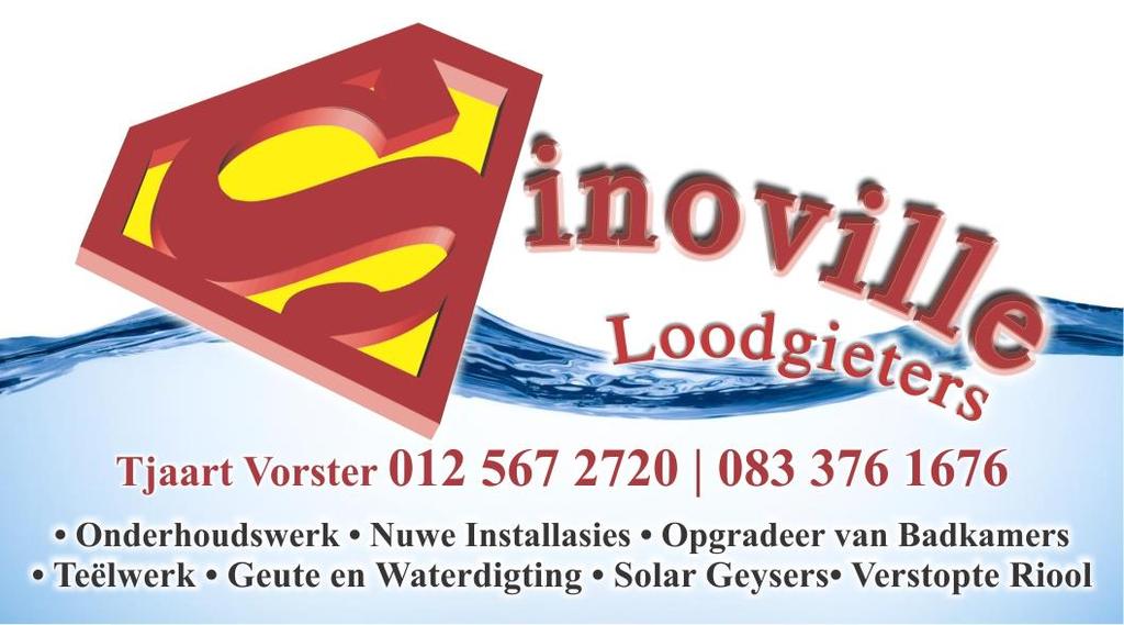 LIDMATE WAT SIEK IS: Dooplidmaat Hein du Preez (082 441 1891 - ma) wat sy arm gebreek het; Marie Aucamp; Hettie Horn (083 565 2724); Kobus Labuschagne (083 709 1524); Nettie Coete (082 775 3460);