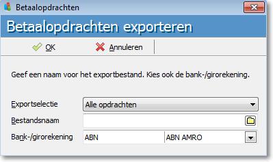 3 Betaalopdracht exporteren Om betaalopdrachten te exporteren, opent u de lijst Betaalopdrachten. Klik hiervoor op het tabblad Telebank in de groep Exporteren op Betaalopdrachten.