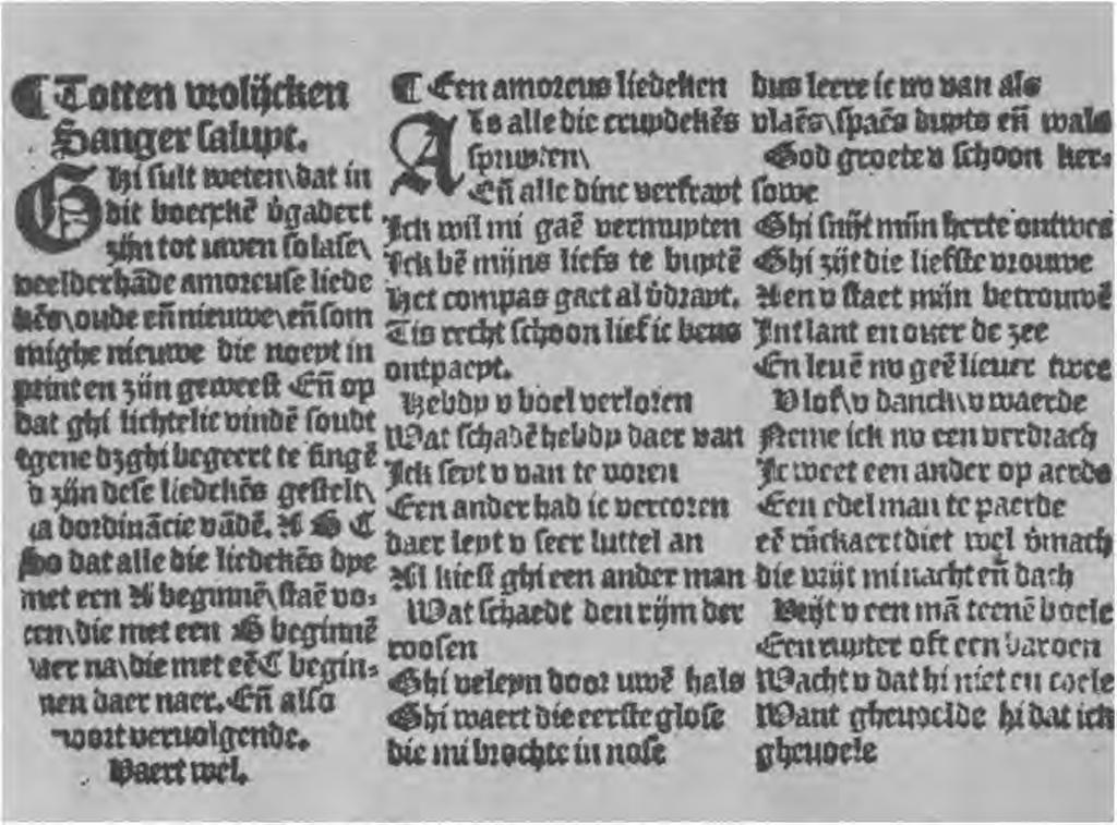 Antwerps Liedboek, Antwerpen (Jan Roulans), 1544 Wolfenbiittel, Herzog August Bibliothek, 236.