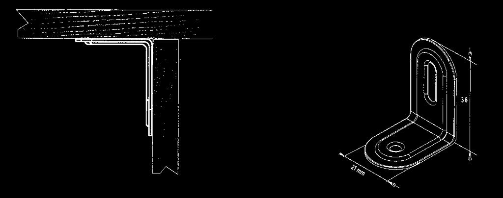 080-4050 080-4075 080-4 440-022 21 mm verbindingswinkelhaak in ijzer 40 x 0 mm lengte: 170 mm 440-170 Stoelhoeken 25 mm x 25 mm x 15 mm