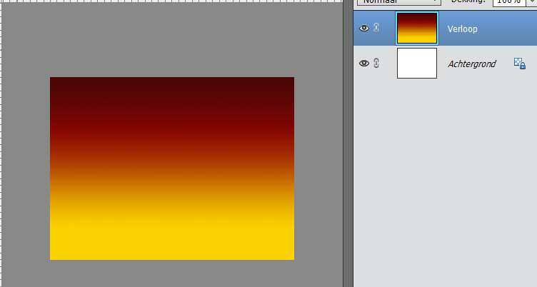 4. Plaats op deze laag een lineair verloop dat loopt van licht naar donkere kleur