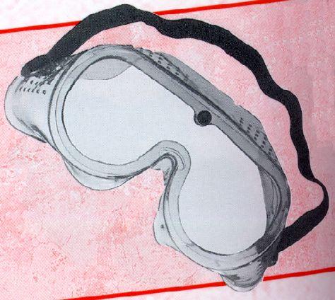 verwisselbaar van las- naar slijpbril - geleverd met Xanthos 5 lasglazen - gewicht: 125 g 17330 Lasbril