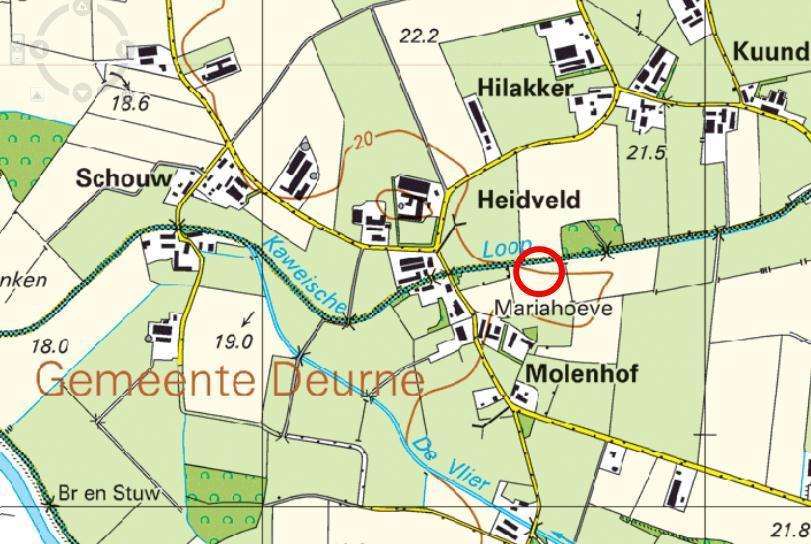5 Waterschap Aa en Maas Hevelpassage Kaweise Loop 5.1 KAWEISE LOOP De Kaweise Loop is een genormaliseerde beek (Figuur 18) die de grens vormt tussen de gemeenten Deurne en Bakel.