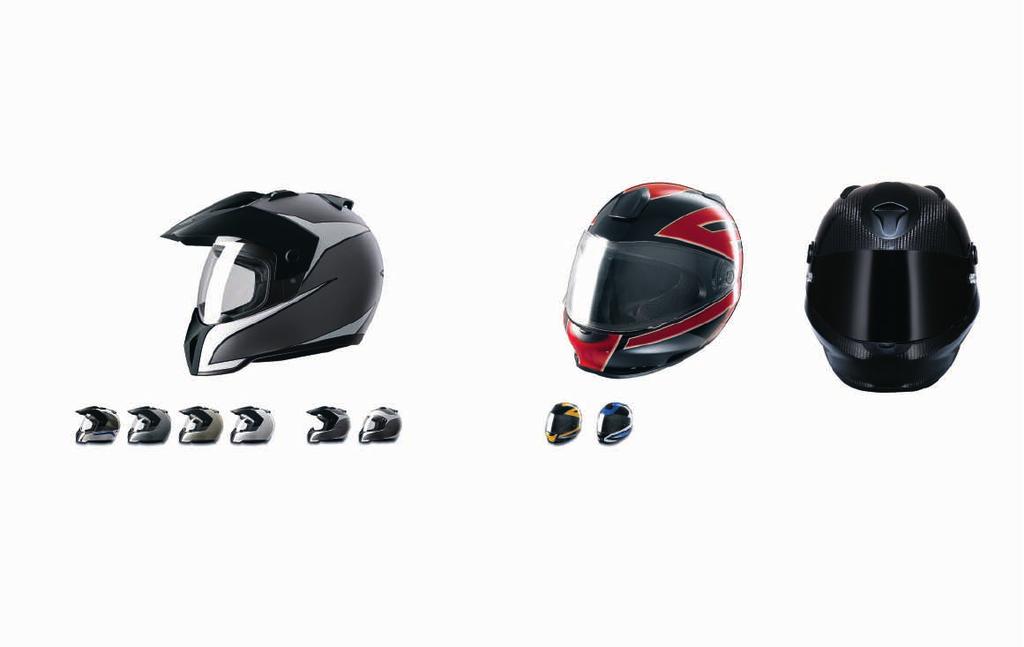Enduro Deze nieuwe BMW Motorrad helm voldoet aan alle eisen die je aan een enduro-sporthelm van BMW Motorrad stelt optimale pasvorm, een zeer goede aërodynamica en vanzelfsprekend bescherming voor de