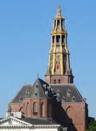 Groningen Der Aa-kerk Akerkhof 2 De middeleeuwse, aan Maria en Nicolaas gewijde, kapel kreeg door verbouwingen in de 15 de -eeuwse de bakstenen kruiskerkvorm en in de 16 de -eeuw haar huidige