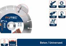 Boren & verspanen Diamant zaagblad BSXE Uitvoering: gesinterd diamant zaagblad. Toepassing: beton, baksteen, middelharde en zachte klinkers. Voor gebruik op haakse slijpmachine en steenzaagmachine.