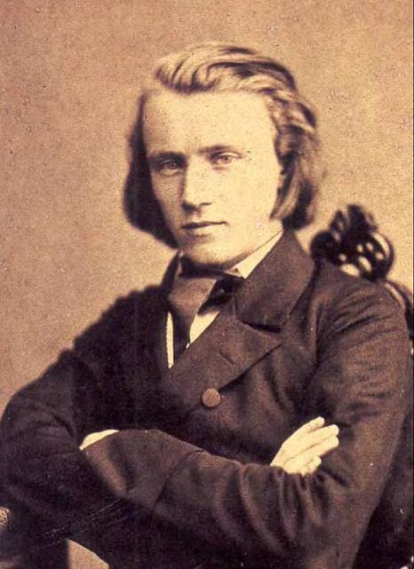 Johannes Brahms, 1853 Hoofdstuk 7: Johannes Brahms (Hamburg 1833 Wenen 1897) Leven Toen Johannes Brahms op 7 mei 1833 te Hamburg werd geboren, was zijn vader stadsmuzikant en speelde hoorn, viool en