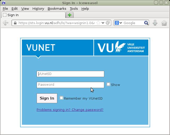 VUNet VU-Net - login