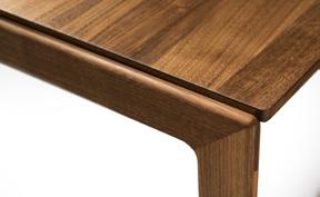Zo combineert deze nieuwe houten tak tafel prachtig met metalen sledestoelen door het contrast tussen het warme hout en het koele metaal.