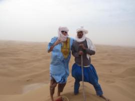 De hoogste zandduinen van de Marokkaanse Sahara 250 meter hoge