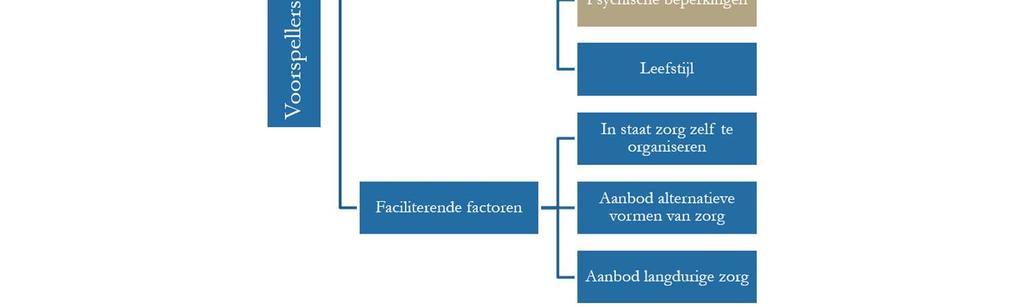 Een belangrijk deel van de persoonskenmerken, de (chronische) aandoeningen en de lichamelijke/zintuigelijke beperkingen zijn al opgenomen in de risicovereveningsmodellen voor de somatische zorg en de