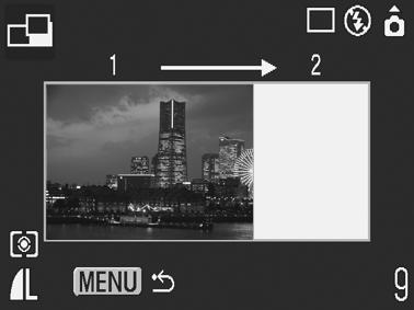 U kunt een opname opnieuw maken door te drukken op de knop of en naar het vorige beeld gaan.