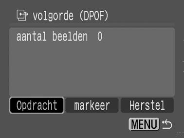 DPOF-verzendinstellingen opgeven U kunt de camera gebruiken om beeldinstellingen op te geven voordat u deze downloadt naar een computer.